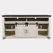 Madison County Vintage White 64" TV Stand with Electric Fireplace