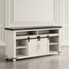 Madison County Vintage White 64" TV Stand with Electric Fireplace