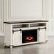 Madison County Vintage White 64" TV Stand with Electric Fireplace