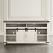 Madison County Vintage White 64" TV Stand with Electric Fireplace