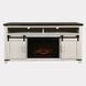 Madison County Vintage White 64" TV Stand with Electric Fireplace
