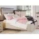 Madison County Vintage White King Platform Bed