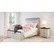 Madison Vintage White 3 Drawer Nightstand with USB Charging