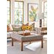 Crandon Park Brown Upholstered Square Ottoman
