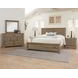 Cool Rustic Stone Gray Queen Plank Panel Bed