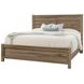 Cool Rustic Stone Gray Queen Plank Panel Bed