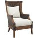 Island Estate Rum Beach White Upholstered Accent Chair