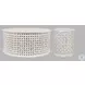 Decker Antique White Small Drum Table