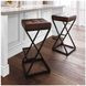 Global Archive Dark Sienna Leather Counter Height Stool