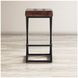 Global Archive Dark Sienna Leather Counter Height Stool