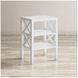 Global Archives White X Side Accent Table