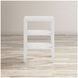 Global Archives White X Side Accent Table