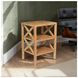Global Archives Natural X Side Accent Table