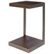 Global Archive Burnished Copper C Shape Accent Table