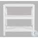 Bridgehampton White X Side Bookcase