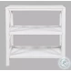 Bridgehampton White X Side Bookcase