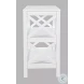 Bridgehampton White X Side Bookcase