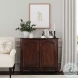 Leyden Medium Brown European Accent Cabinet