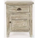 Artisans Craft Washed Grey Accent Table