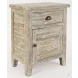 Artisans Craft Washed Grey Accent Table