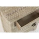 Artisans Craft Washed Grey Accent Table