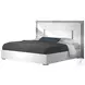 Ada Premium Cemento And Bianco Opac Queen Panel Bed