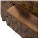 Heritage Lodge Aged Oak 7 Drawer Dresser with Mirror