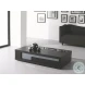 900-A  Dark Oak Modern Glass Coffee Table