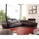 175442911-RHFC Chocolate Italian Leather RAF Sectional