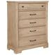 Cool Rustic Clear Maple Plank Panel Bedroom Set