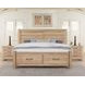 Cool Rustic Clear Maple 3 Drawer Nightstand