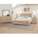 Cool Rustic Clear Maple Plank Panel Bedroom Set