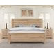 Cool Rustic Clear Maple 3 Drawer Nightstand