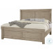 Cool Rustic Clear Maple California King Mansion Bed