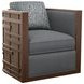 Semerang Gray Upholstered Swivel Chair