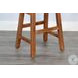 Cozy Luxe Rustic Oak Beach Pebble Barstool Set of 2