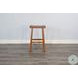 Cozy Luxe Rustic Oak Beach Pebble Barstool Set of 2