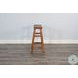 Cozy Luxe Rustic Oak Beach Pebble Barstool Set of 2