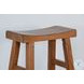 Cozy Luxe Rustic Oak Beach Pebble Barstool Set of 2