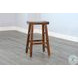 Whimora Vintage Mocha Saddle Bar Stool Set of 2