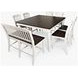 Orchard Park Brown and Soft Gray 8 Piece Counter Height Dining Set with Bench