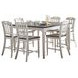 Orchard Park Brown and Soft Gray 7 Piece Counter Height Dining Set