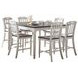 Orchard Park Brown and Soft Gray 7 Piece Counter Height Dining Set