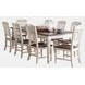 Orchard Park Brown and Soft Gray 9 Piece Dining Set