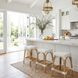 Robias Glossy White Rattan Counter Height Stool
