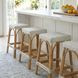 Robias Grey And White Rattan Counter Height Stool
