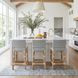Serienna Gray And White Dot Rattan Counter Height Stool