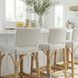 Serienna White And Black Dot Rattan Counter Height Stool