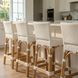 Serienna White Rattan Counter Height Stool