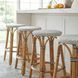 Tobias Black Performance Fabric Counter Stool
